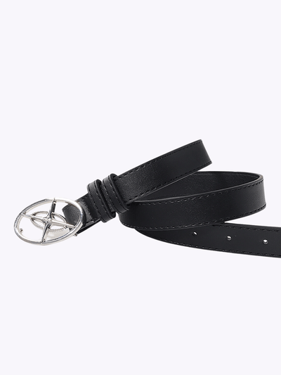 metal black trendy advanced design sense belt NA623