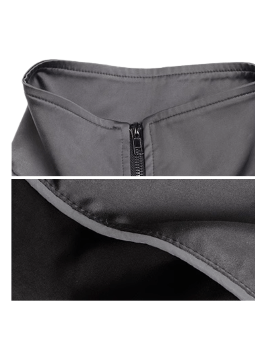[CROWORLD] Metallic luster texture nylon flight jacket na700