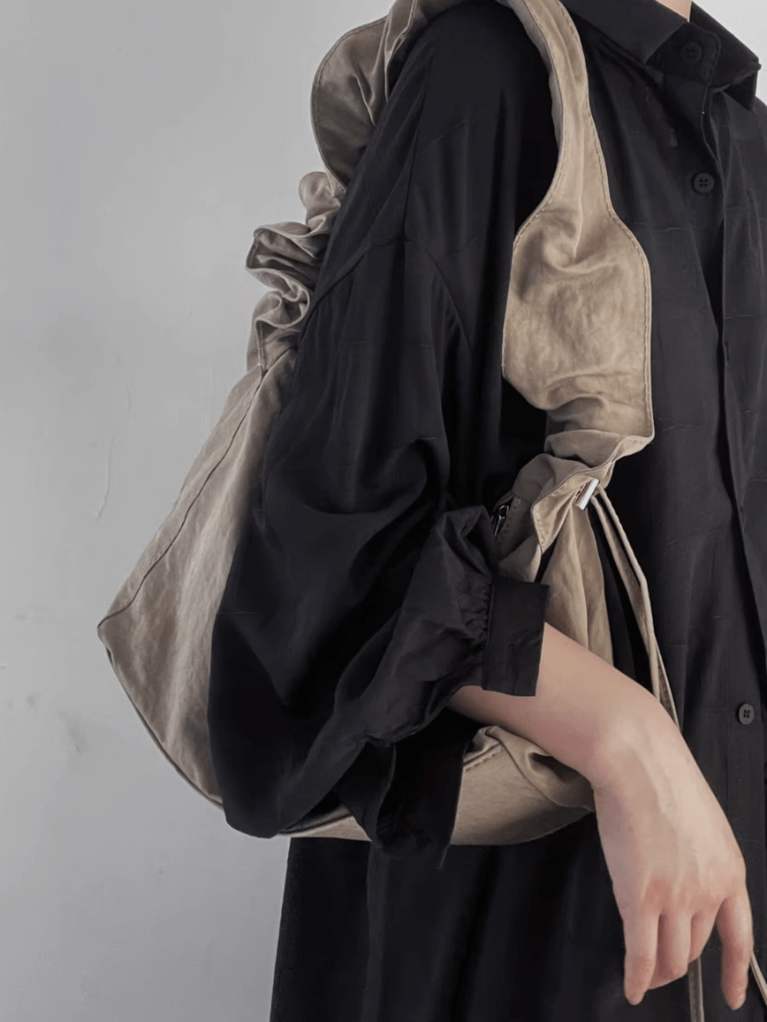 design drawstring dual-use shoulder crossbody bag na637