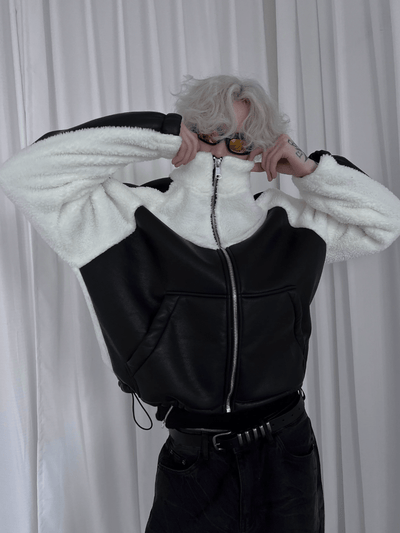 [SOULWORKER] warm cotton leather jacket na801