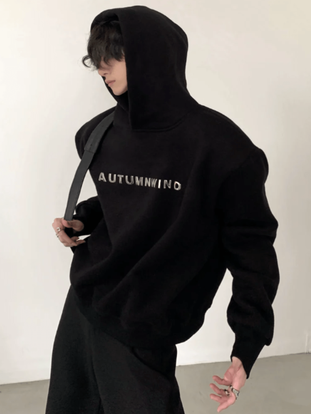 [AutumnWind] metal letters American style hooded na674
