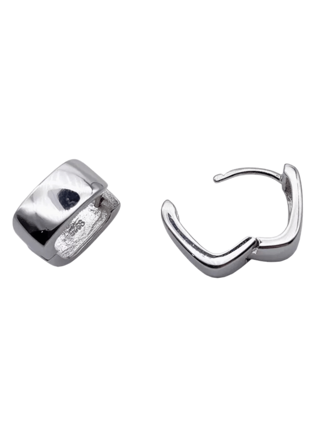 buckle square easy picking earrings NA672