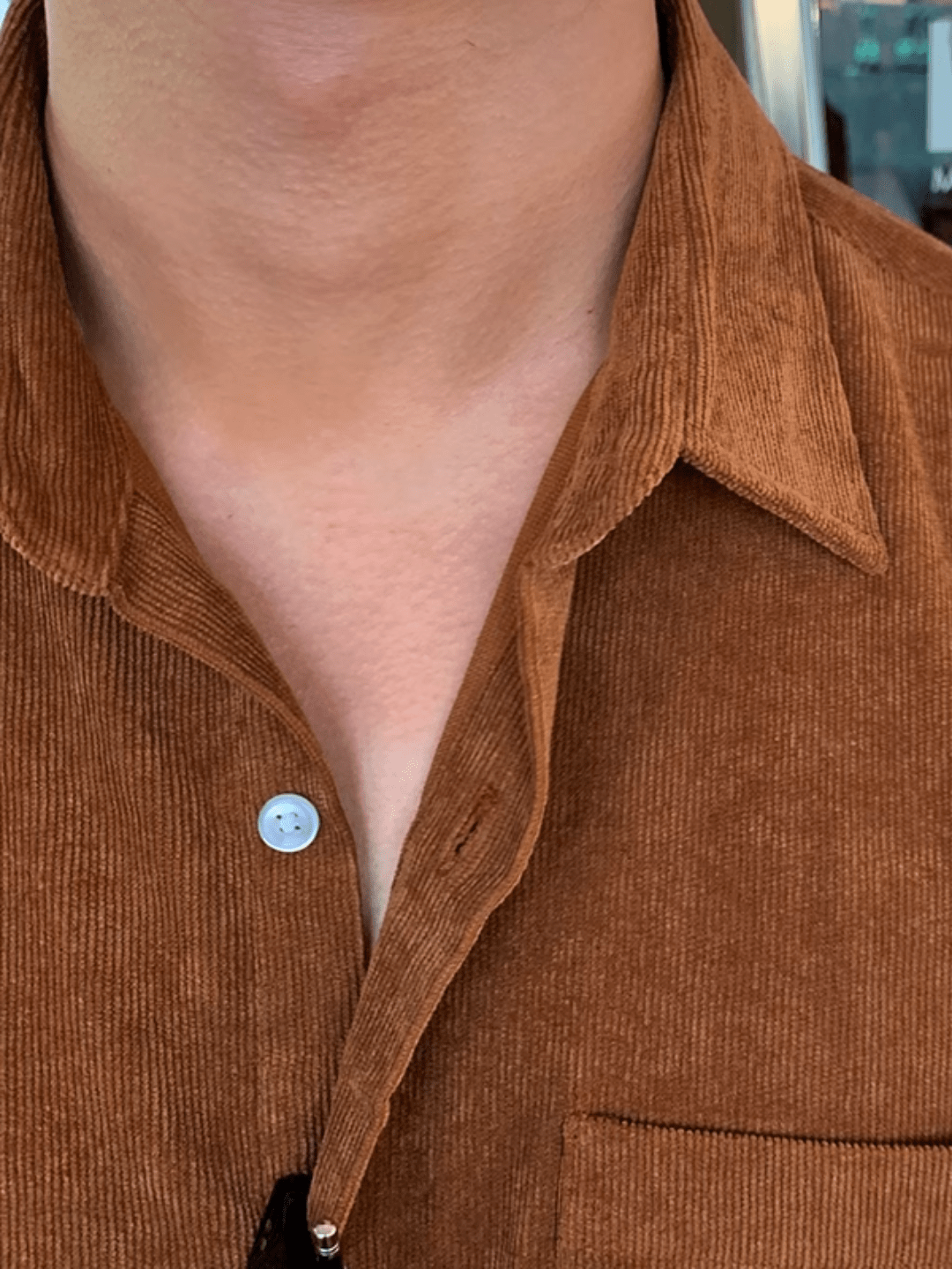 [MRCYC] Corduroy retro long-sleeved shirt na843