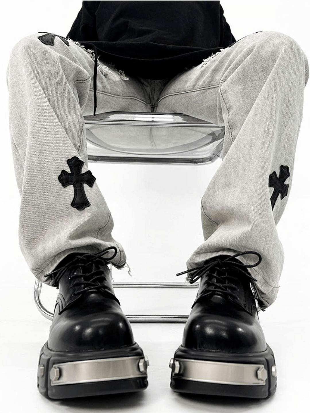 Head Round Toe Leather Shoes na948