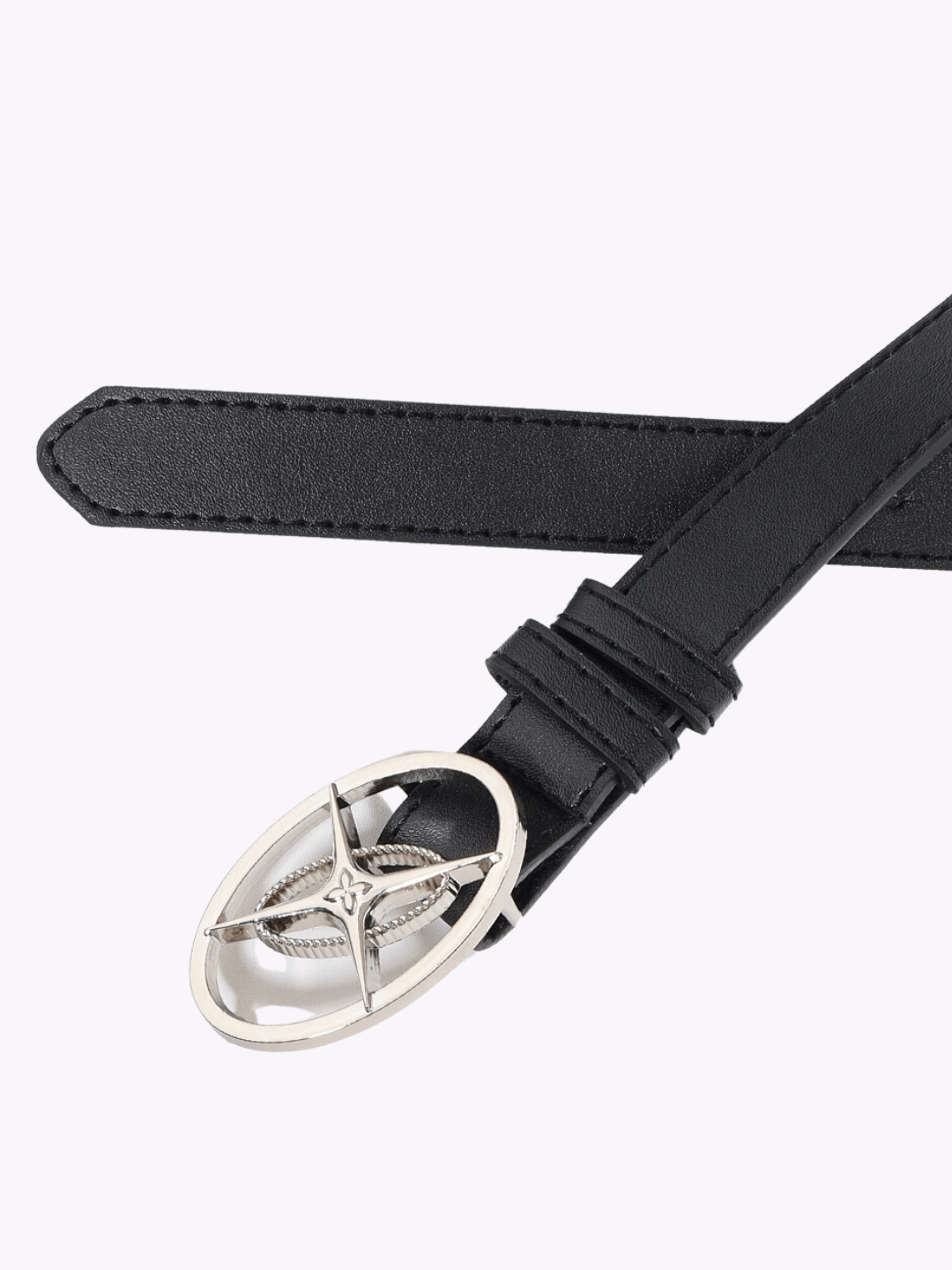metal black trendy advanced design sense belt NA623