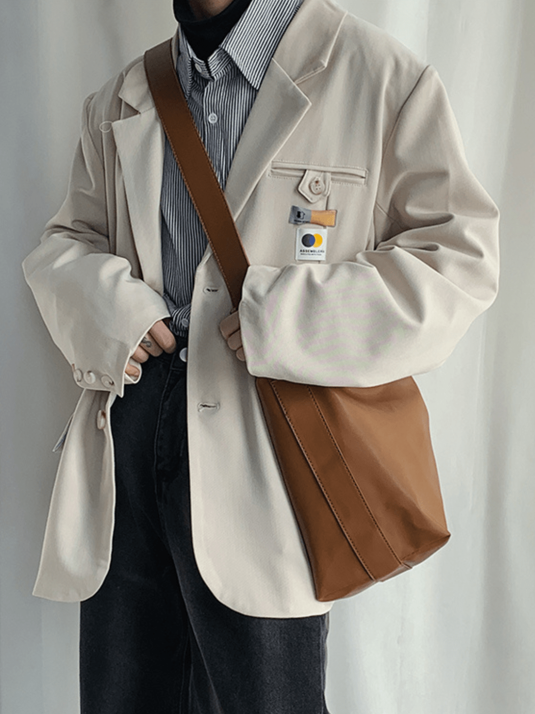 Korean street leather shoulder bag na864