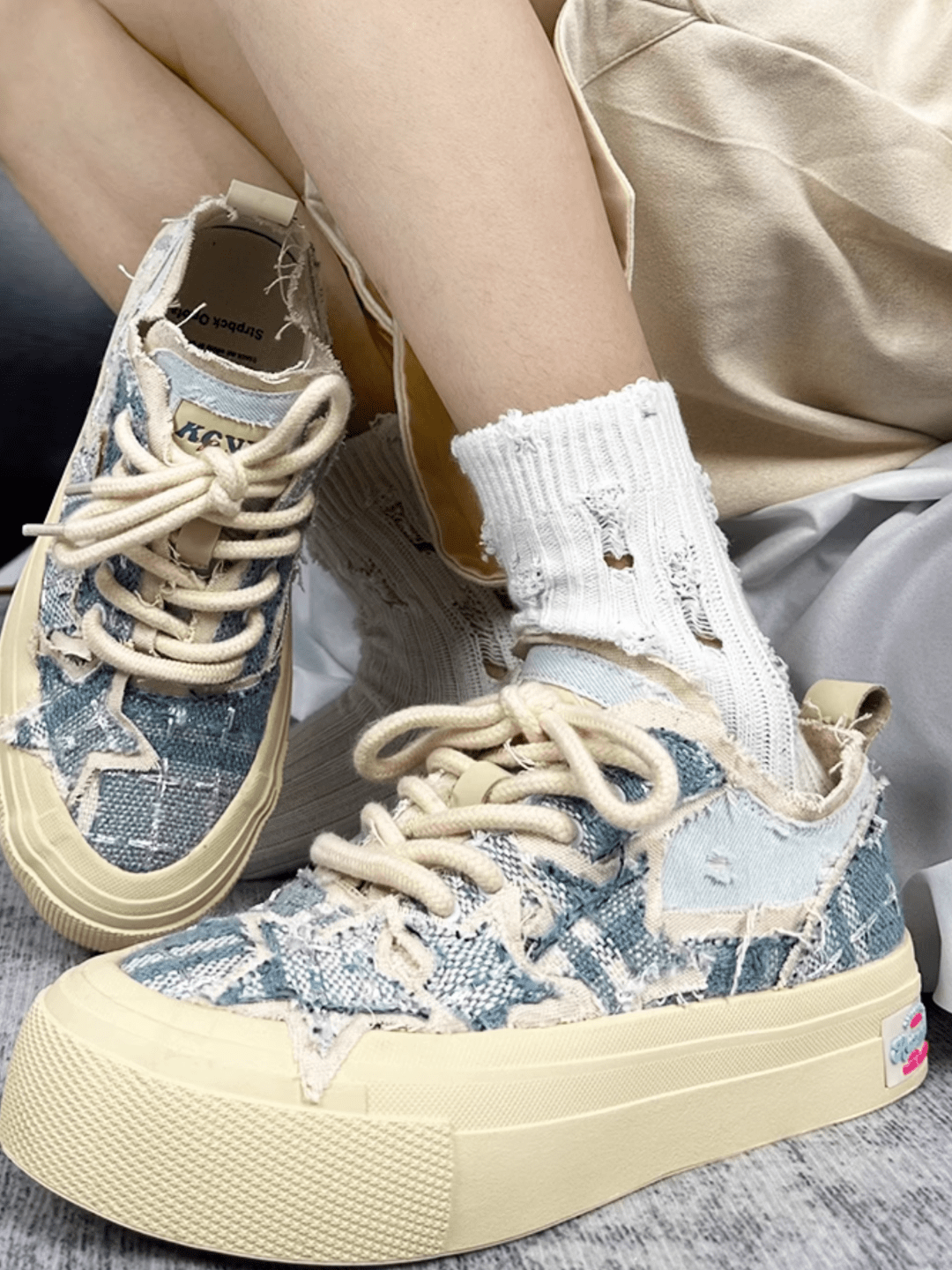 National trend niche couple star canvas shoes na631