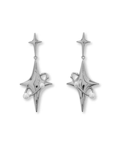 [FLAT ROOM] neutral silver pierce FL43