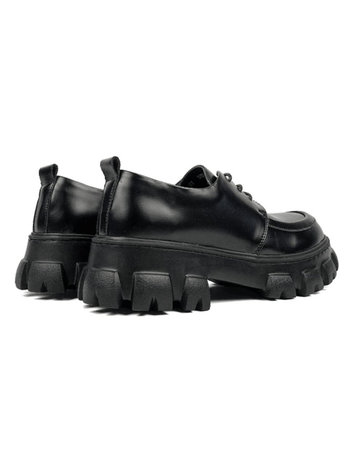 [_kuro_05] leather high-end platform shoes kr09