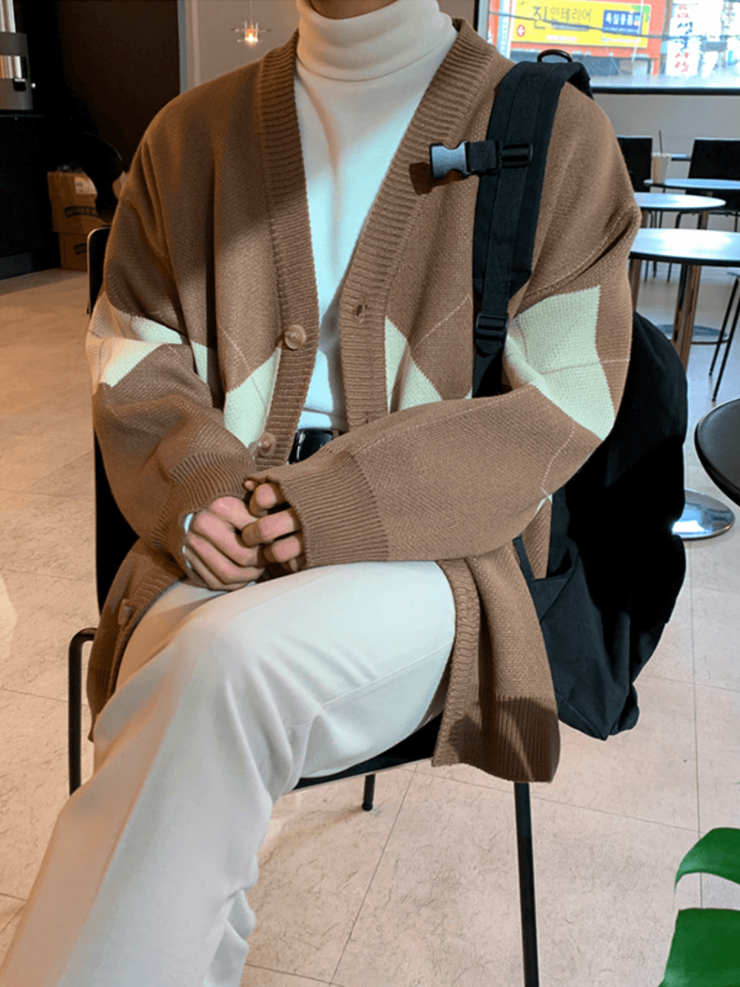 [MRCYC] Jacquard Knit Cardigan NA528