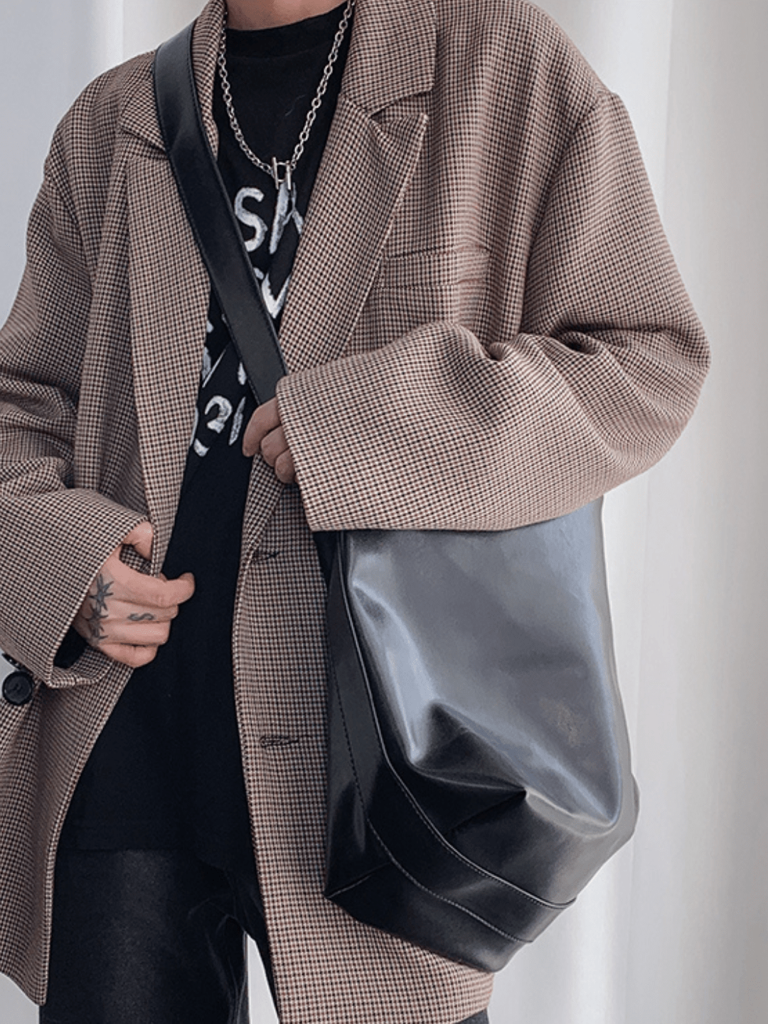 Korean street leather shoulder bag na864