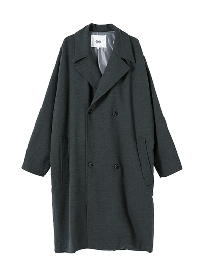 [COLN] Double Breasted Coat CL536