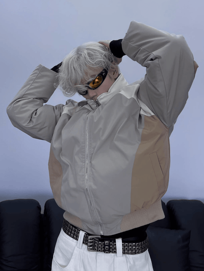 [SOULWORKER] trend color blocking cotton jacket na800