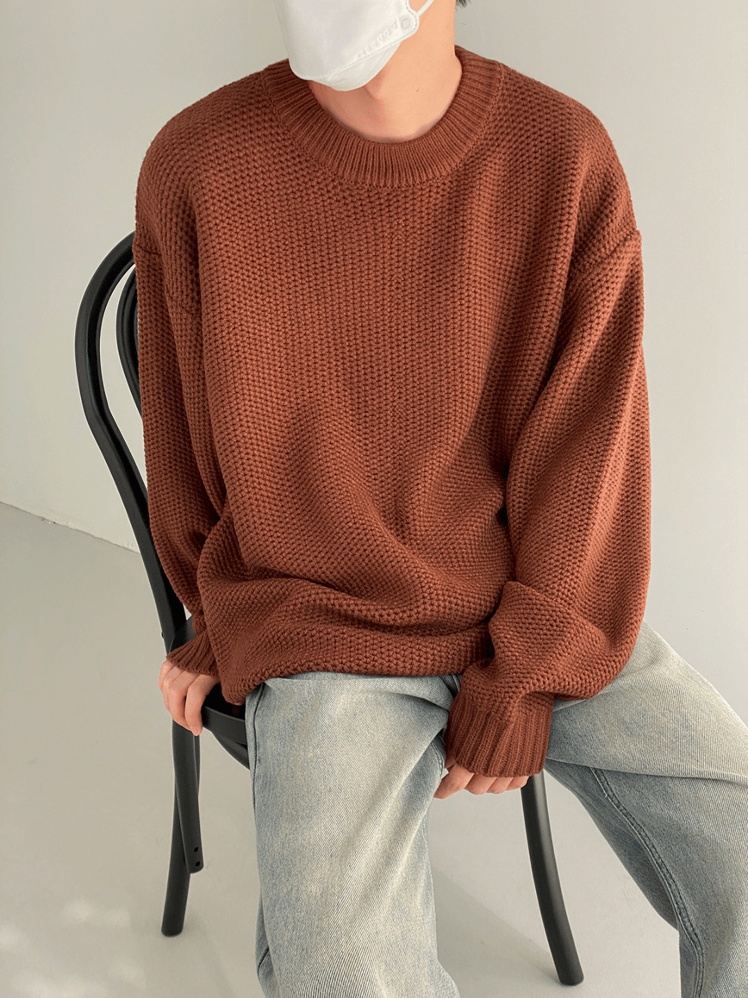 [DAZIONSED] Round Neck Pullover Sweater NA601