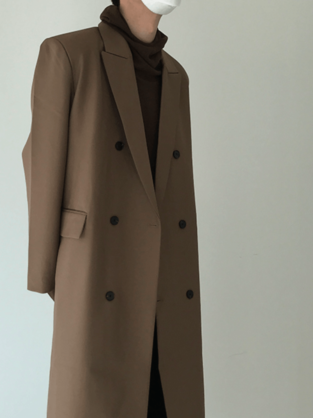 [COLN] Double Breasted Coat NA543