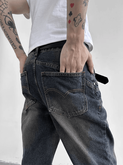 [GENESISBOY] Micro Flare Mopping Jeans NA727