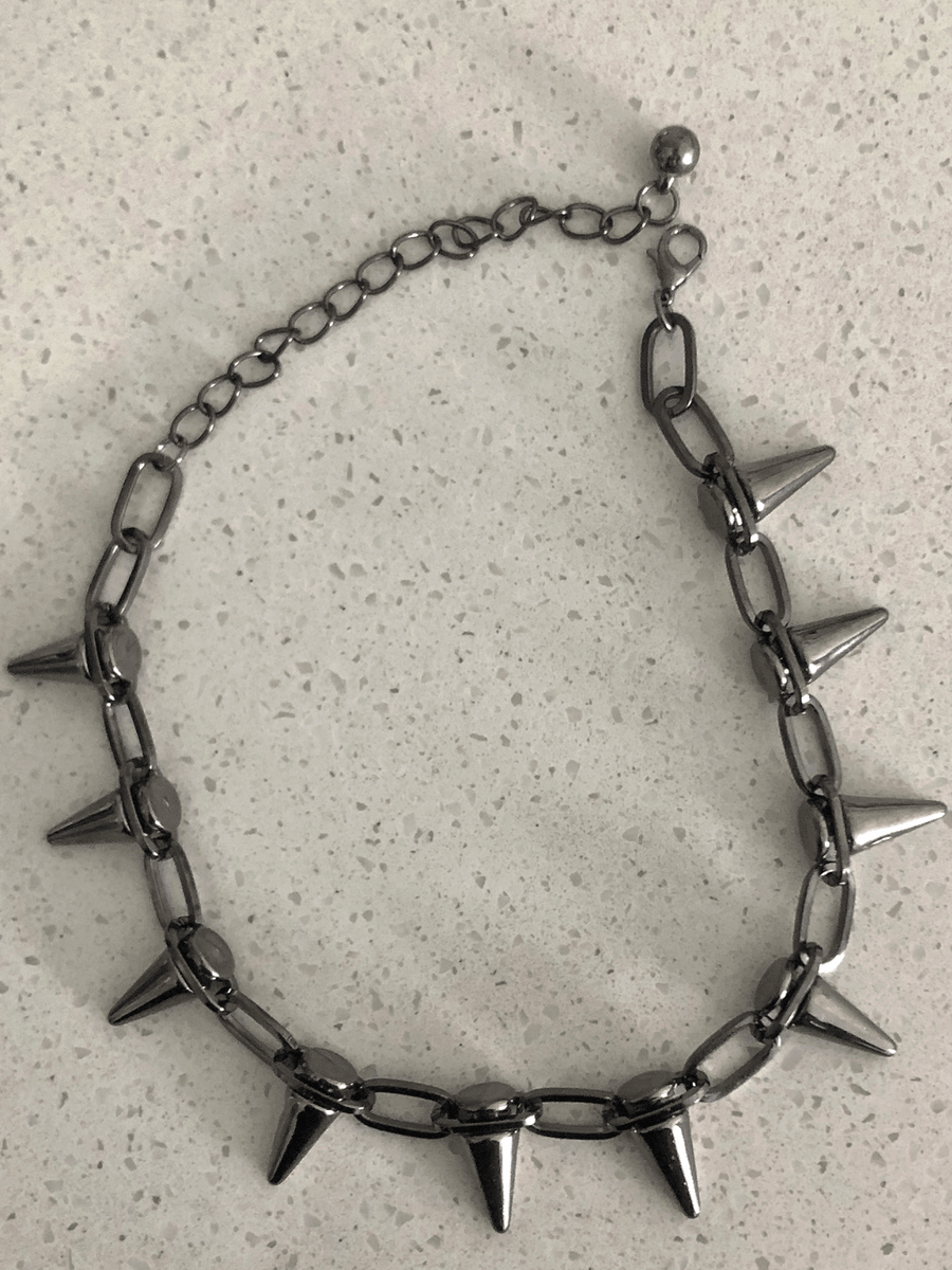 Hip-hop Dark Cross Rivet Triple Leather Necklace
