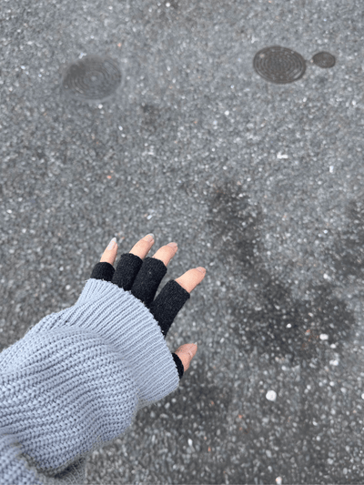 [FLAT ROOM] wool half-handed gloves FL15