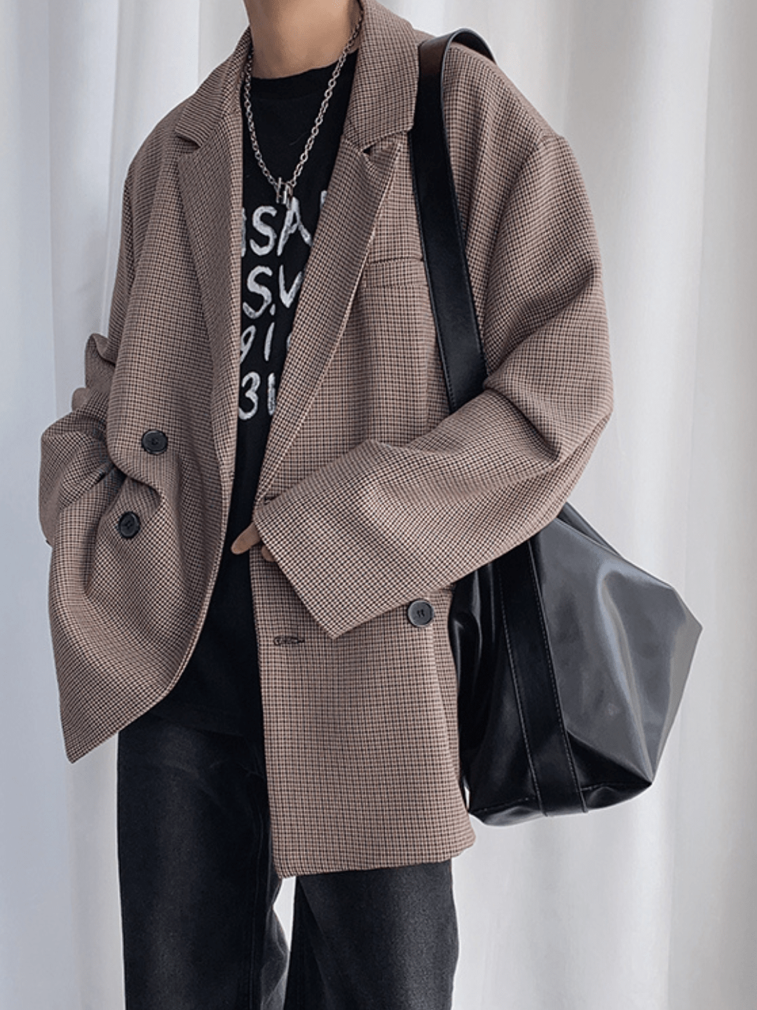 Korean street leather shoulder bag na864