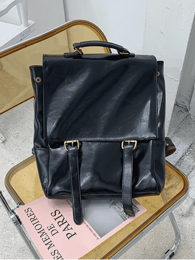 Leather British Backpack na863