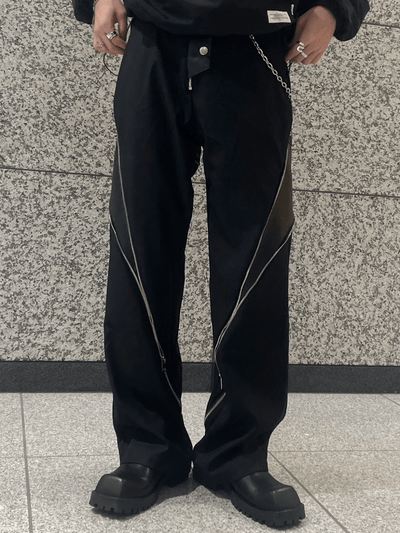 [pradox.0] straight-leg drape trousers pr16