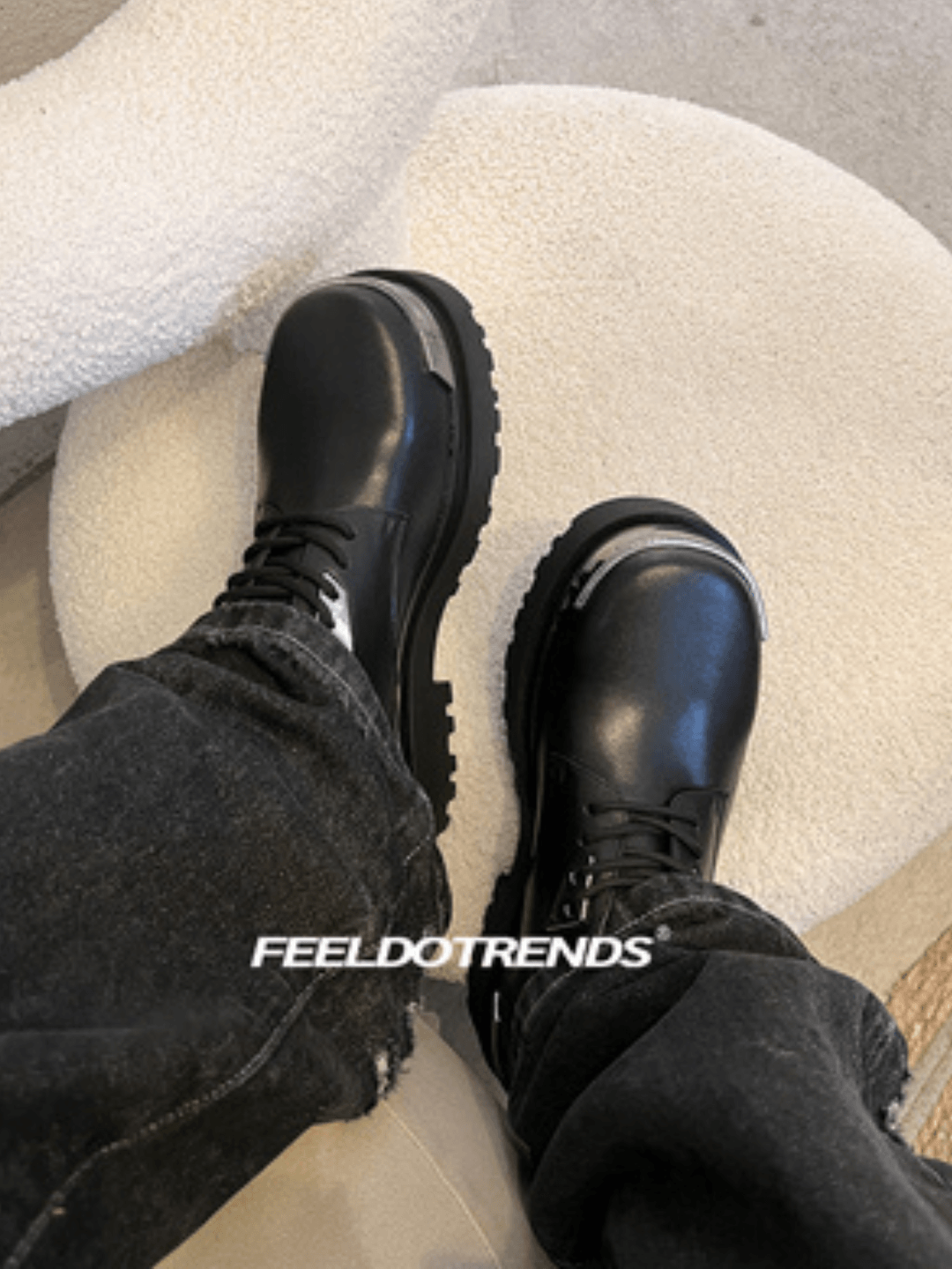 Round Toe Casual Leather Boots NA666