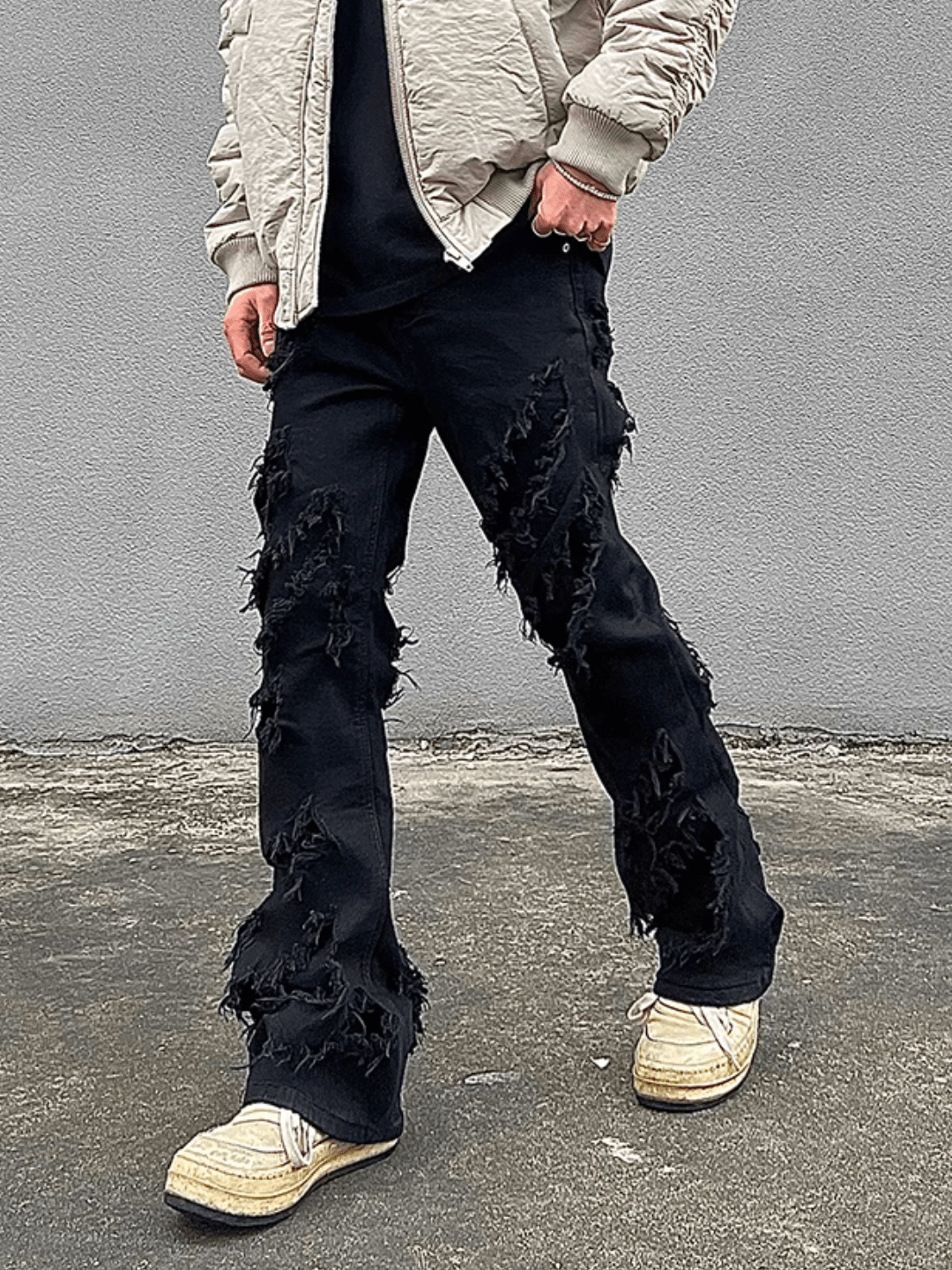 [luxe__05] high street trendy brand stretch pants na669
