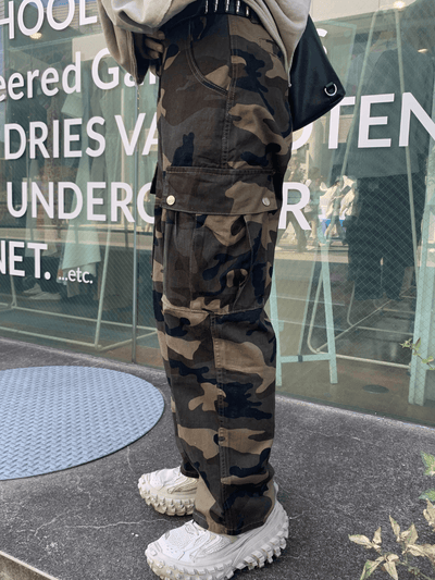 [n40mz] camouflage high waist slimming pants na762 