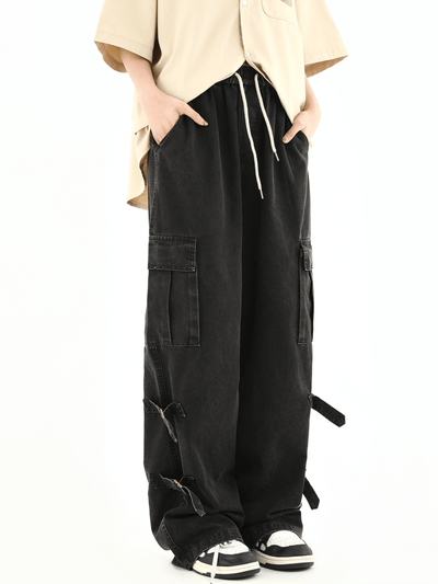 [INSstudios] loose straight casual trousers NA632