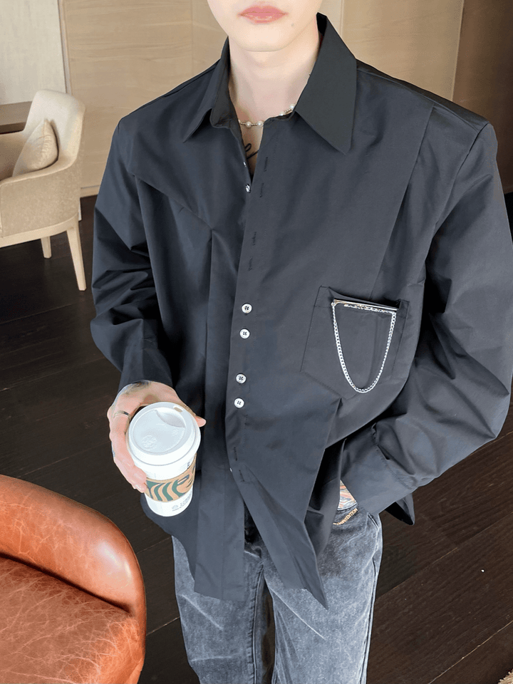 [CUIBUJU]  long-sleeved loose Korean version shirt na794