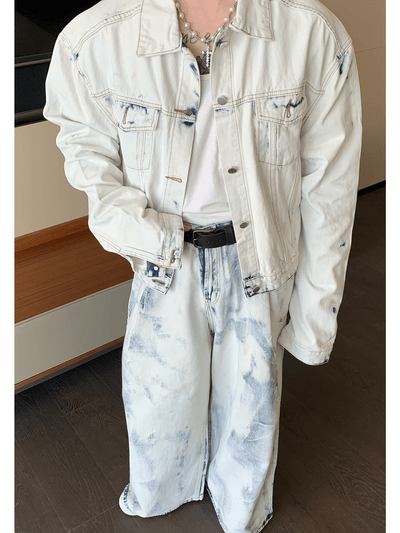 [CUIBUJU] High-end denim jacket suit set-up NA844