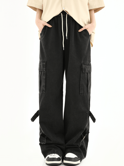 [INSstudios] loose straight casual trousers NA632