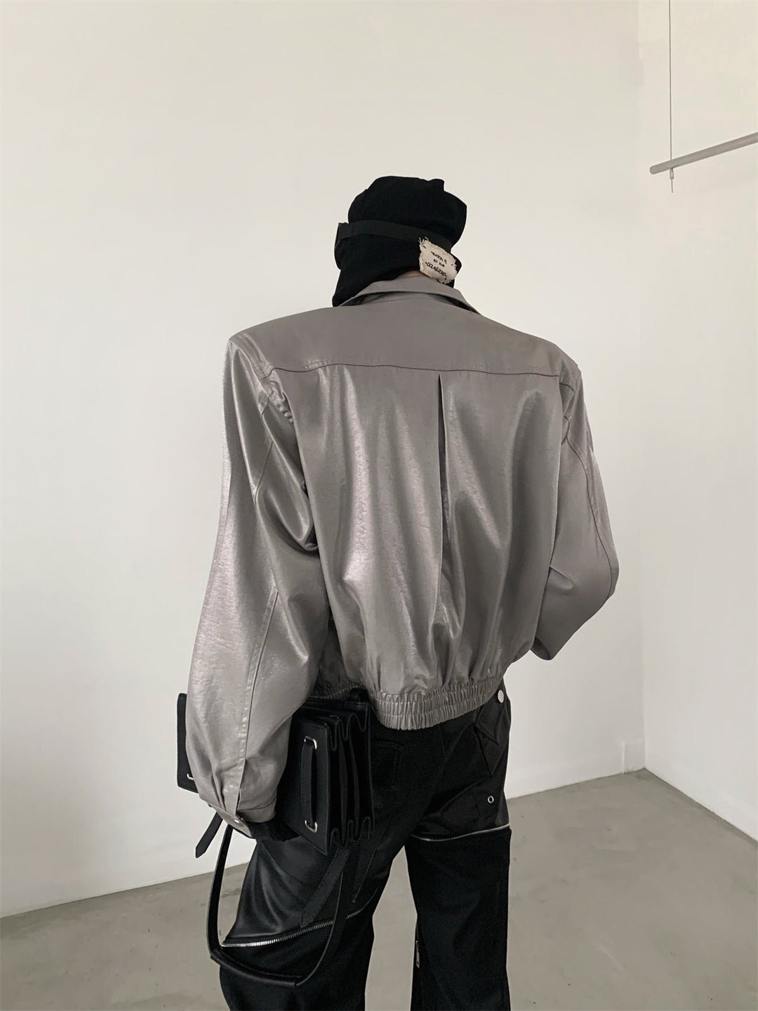 [AutumnWind] Shoulder Pads Silhouette Lapel Short Jacket na959 