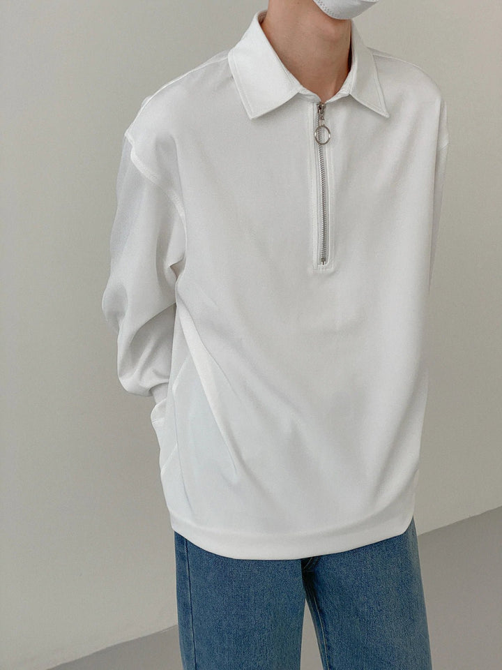 [DAZIONSED] 하프 zip 긴 t-shirt na101