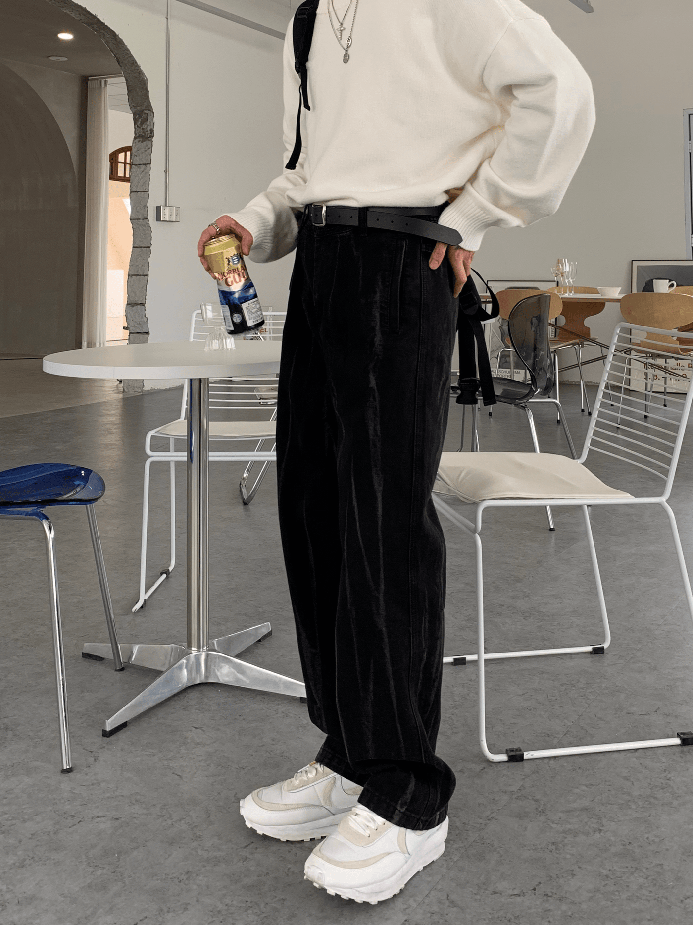 [CUIBUJU] Korean slim casual all-match trousers na797 