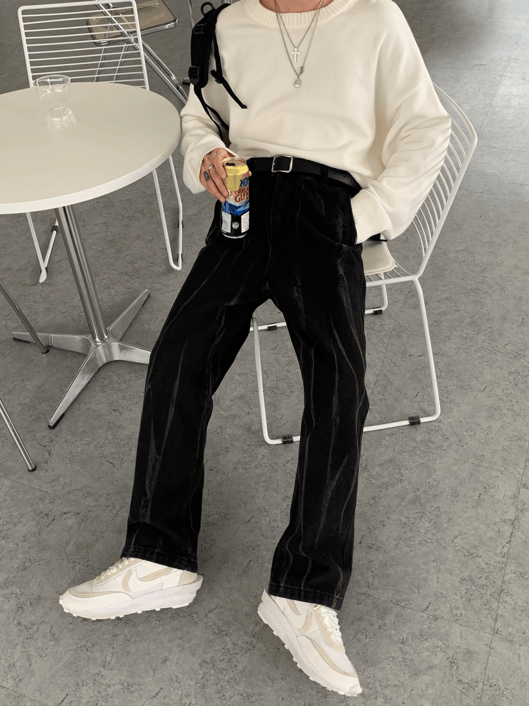 [CUIBUJU] Korean slim casual all-match trousers na797