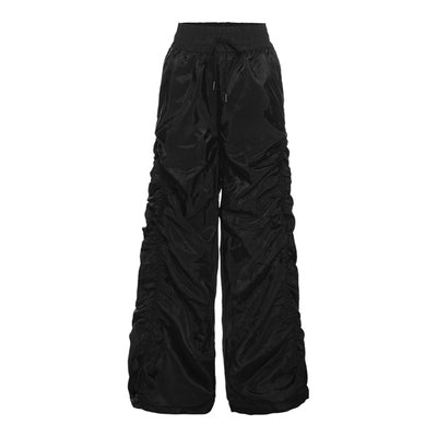 [n40mz] shirring wide-leg long pants MZ02